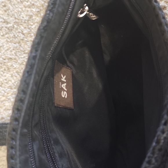 The Sak Black Crochet Crossbody Bag - Picture 3 of 15